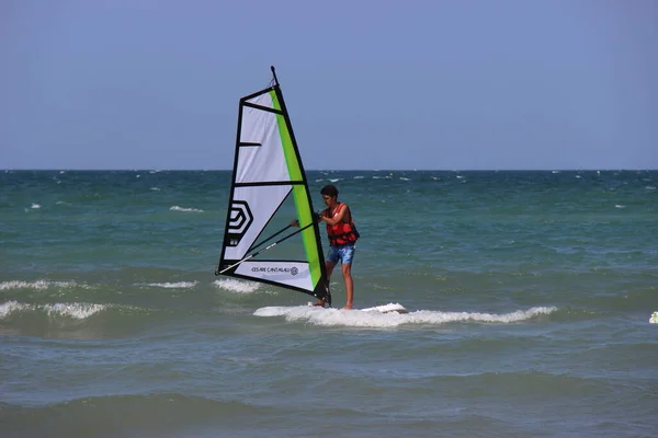 Surf Viento Verano Hay Muchos Deportes Para Hacer Mar Todo — Foto de Stock