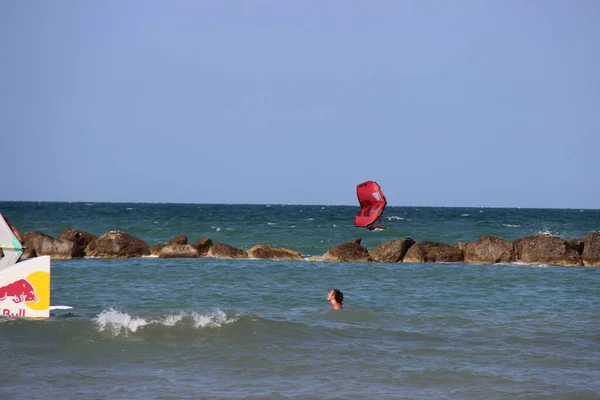 Sports Nautiques Été Beaucoup Sports Faire Mer Tout Monde Jette — Photo