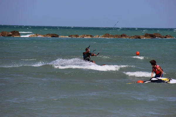 Водные Виды Спорта Летом Много Видов Спорта Сделать Море Каждый — стоковое фото