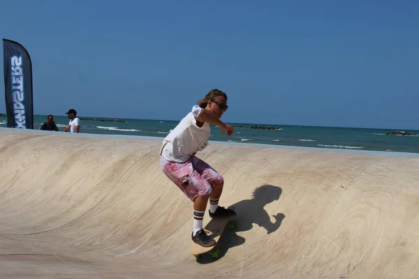 Skate Boarding Disciplines Performances Board Wheels Here One Them — Stock Photo, Image