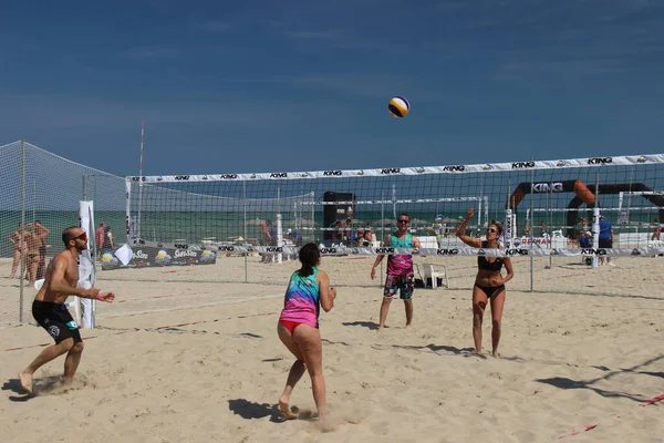 Beach Volleyball Summer Game Par Excellence Least Italy Because Played — ストック写真
