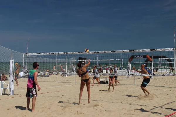 Beach Volleyball Summer Game Par Excellence Least Italy Because Played — Photo