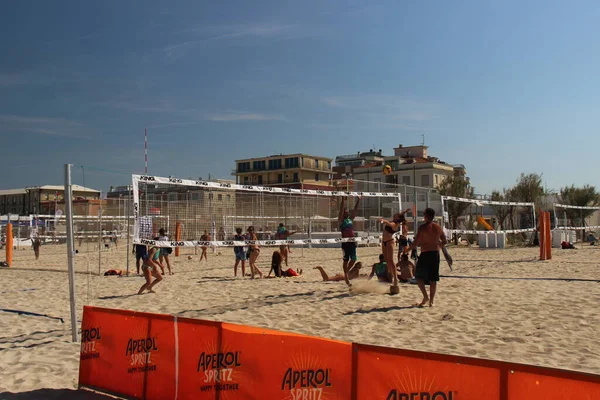 Beach Volleyball Summer Game Par Excellence Least Italy Because Played —  Fotos de Stock