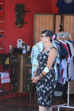 People vintage, is an international music festival focusing on 1950s American music and culture. In the photo: girl dressed in vintage 50s style
