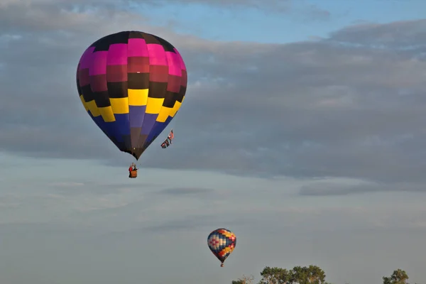 Balões Coloridos Todos Eua Reúnem Para Campeonatos Nacionais Balão Quente — Fotografia de Stock