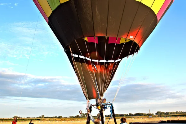 Montgolfières Prêtes Pour Décollage — Photo