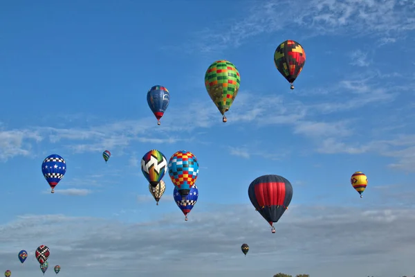 Balony Ogrzane Powietrze 2021 Krajowe Mistrzostwa — Zdjęcie stockowe