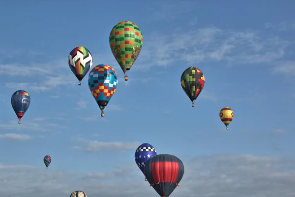 Balony Ogrzane Powietrze 2021 Krajowe Mistrzostwa — Zdjęcie stockowe