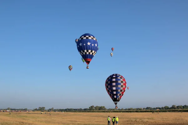 Hot Air Balloons 2021 National Championship Event Scottsbluff Nebraska — Stock Photo, Image