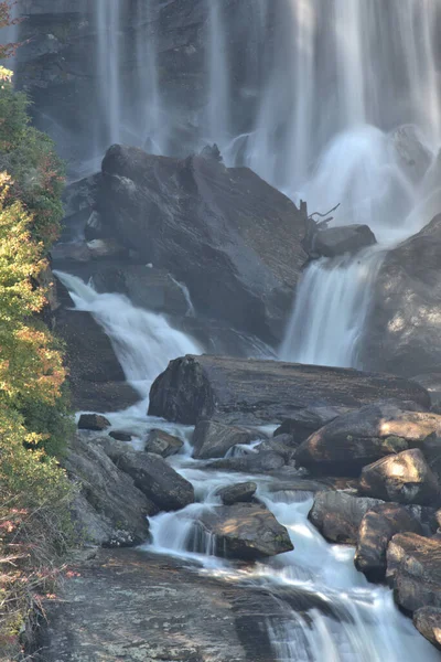 Chutes Eau Panoramiques Dans Sud Ouest Caroline Nord — Photo