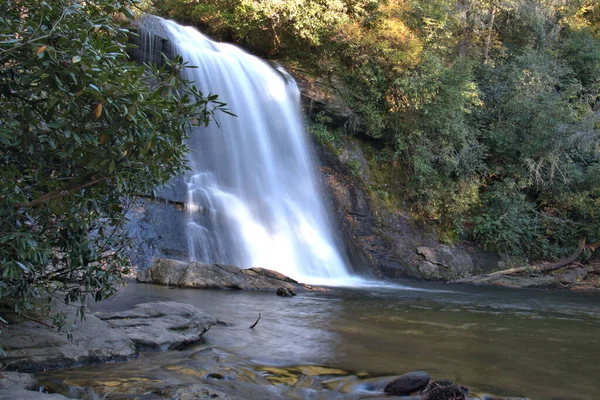 Beautiful Water Falls South Western North Carolina — Stok fotoğraf