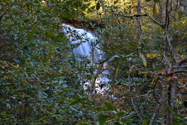 Scenic Silver Run Water Falls South Western North Carolina — стокове фото