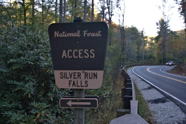 Silver Run Falls Est Une Cascade Pieds Quelques Kilomètres Ville — Photo