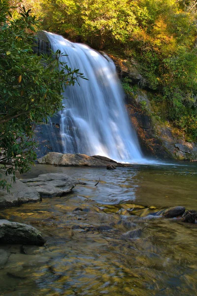 Landschaftlich Reizvolle Wasserfälle Südwesten North Carolinas Stockbild