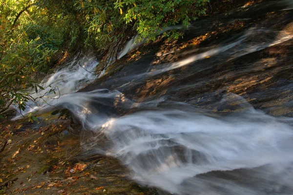 Colores Caída Las Caídas Agua Carolina Del Norte — Foto de Stock