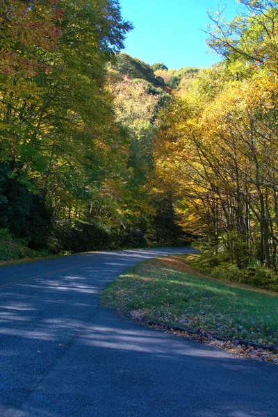 Cores Queda Cênica Blue Ridge Parkway — Fotografia de Stock