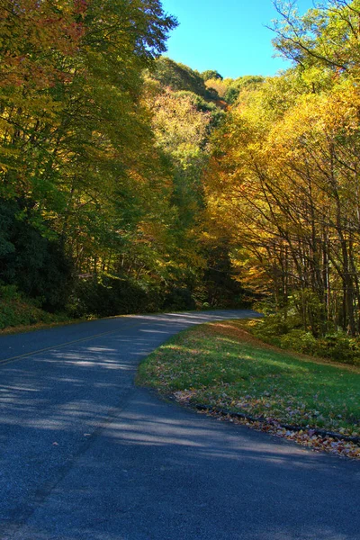 Cores Queda Cênica Blue Ridge Parkway — Fotografia de Stock