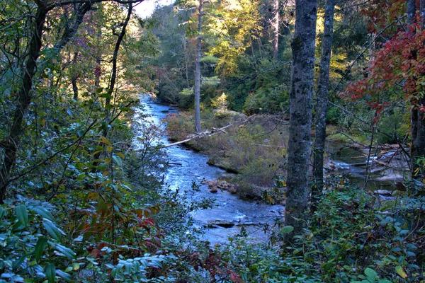 Malownicze Kolory Jesieni Blue Ridge Parkway — Zdjęcie stockowe
