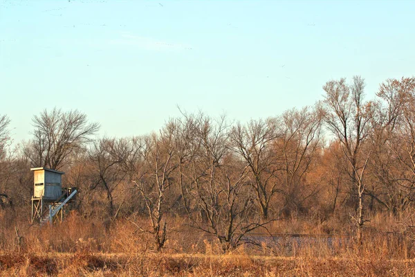 Hunting Blind near Loess Bluff National Wildlife Refuge in NE Missouri