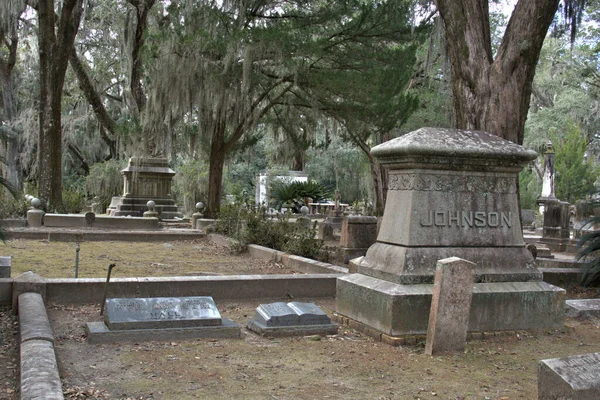 Bonaventure Cemetery Fue Votado Entre Los Cementerios Más Bellos Del —  Fotos de Stock