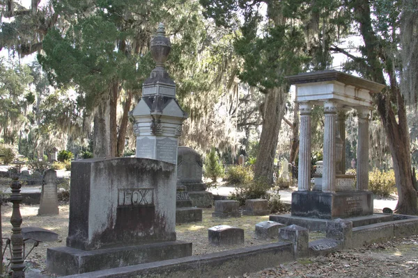 Bonaventure Cemetery Fue Votado Entre Los Cementerios Más Bellos Del — Foto de Stock