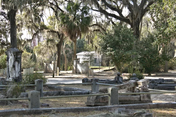 Bonaventure Cemetery Voted Top Most Beautiful Cemeteries World Striking Sculptures — Stock Photo, Image