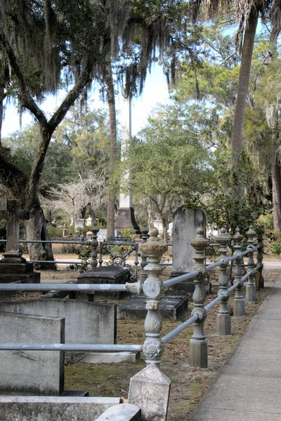 Bonaventure Cemetery Fue Votado Entre Los Cementerios Más Bellos Del —  Fotos de Stock