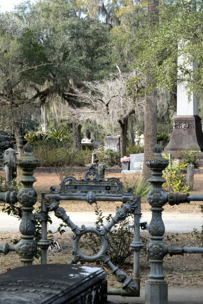 Bonaventure Cemetery Fue Votado Entre Los Cementerios Más Bellos Del —  Fotos de Stock