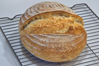 Tek Ekşi Ekmek Ekmeği Ev fırınında pişirildi