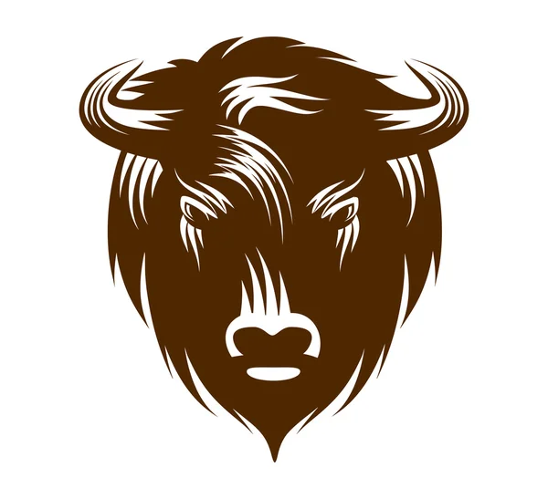 Buffalo hoofd — Stockvector