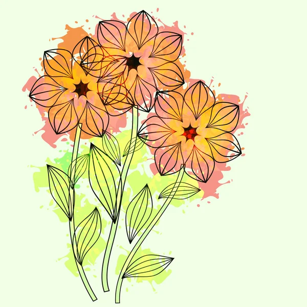 Bloemen — Stockvector