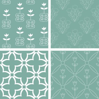 mavi ve beyaz desenler