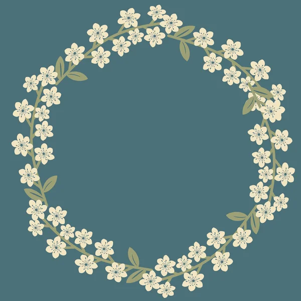 Marco floral — Archivo Imágenes Vectoriales