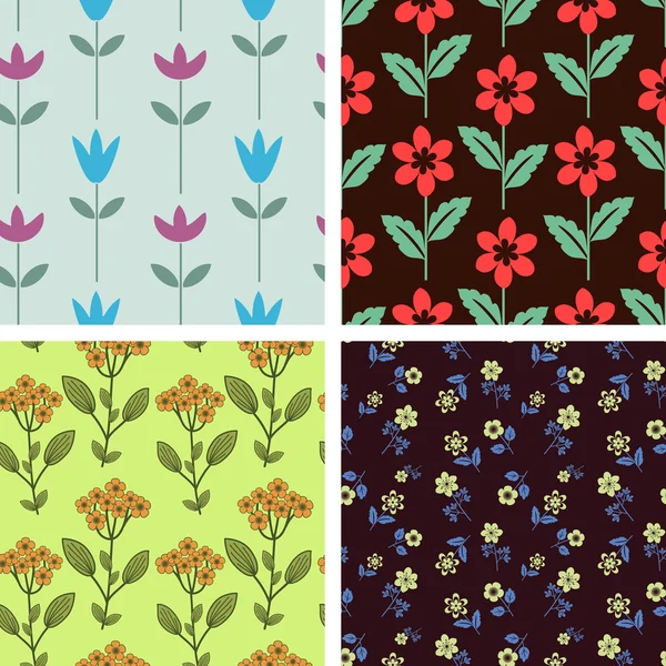 Floral patterns — Stock Vector