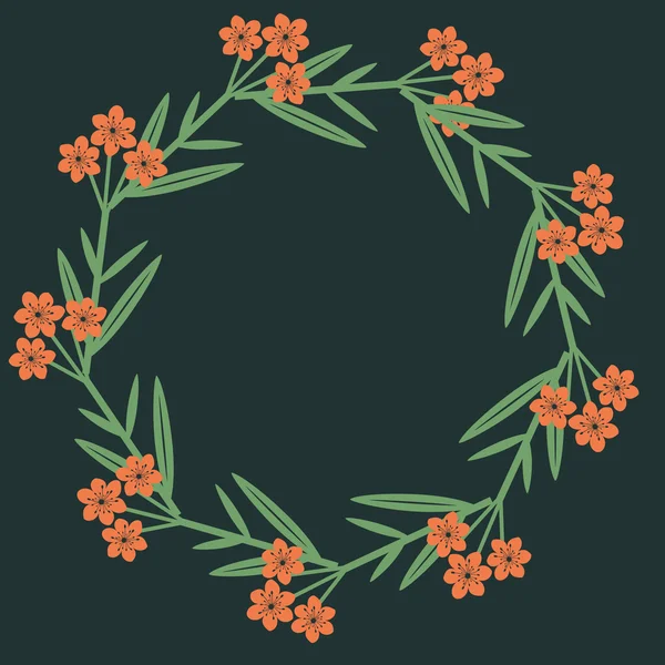 Cadru floral — Vector de stoc