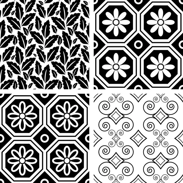 Patterns set — Stock Vector