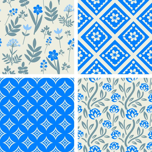 Patterns set — Stock Vector