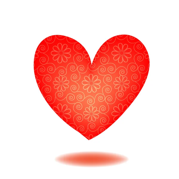 Red heart — Stock Vector