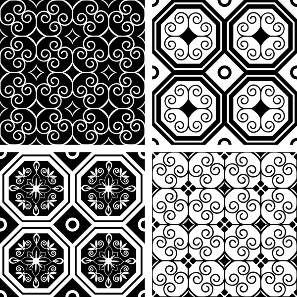 Patterns set — Stock Vector