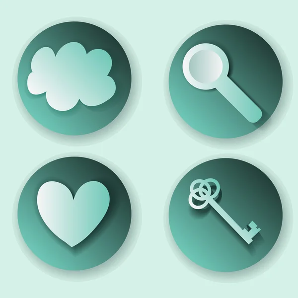 Buttons set — Stock Vector