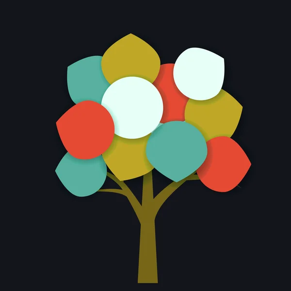 Árbol abstracto — Vector de stock