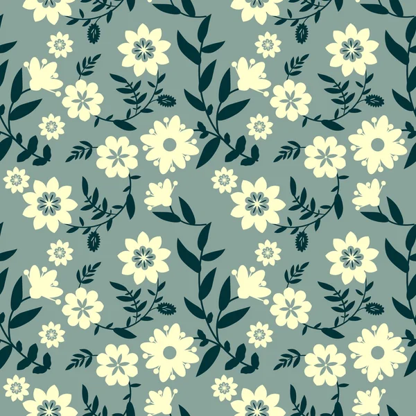 Patrón floral — Vector de stock