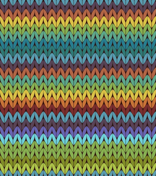 Knit pattern — Stock Vector