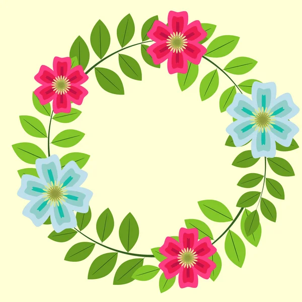 Floral frame — Stock Vector