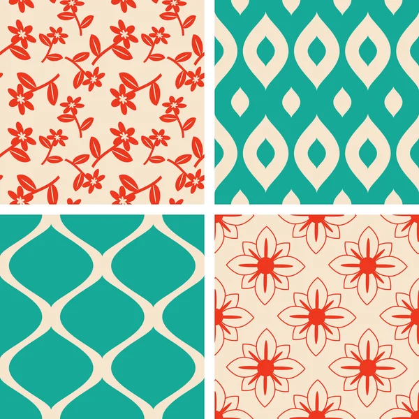 Seamless patterns — Stock Vector