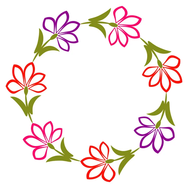 Floral frame — Stock Vector