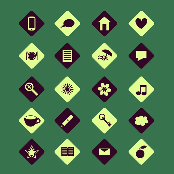 Icons set — Stock Vector