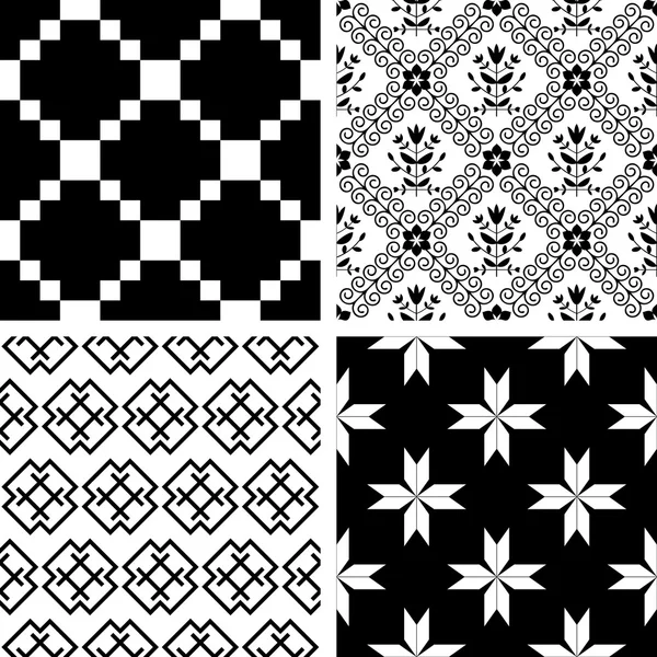 Seamless patterns — Stock Vector