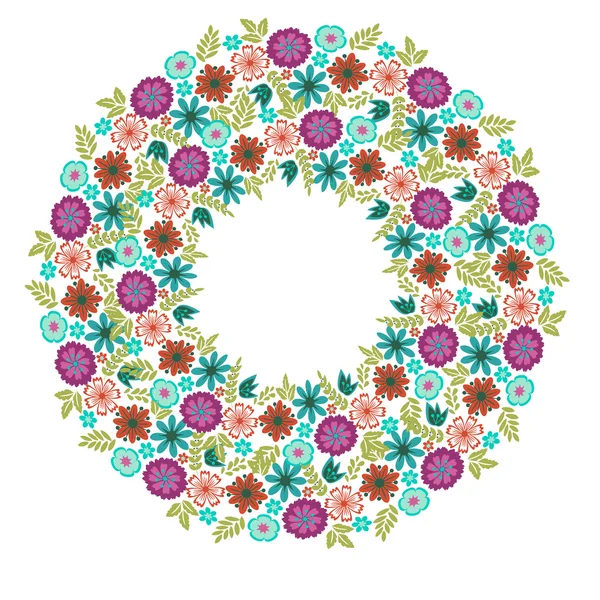 Cadre floral — Image vectorielle