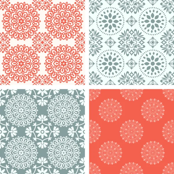 Seamless patterns — Stock Vector